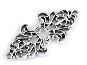 Zapięcie - haftka metalowa ażurowe 5156