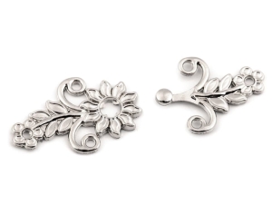 Zapięcie metalowe kwiatki 5157