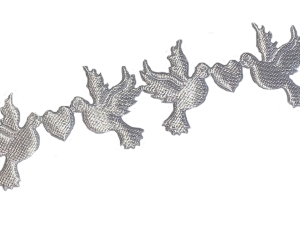 Tasiemka satynowa Gołąbki 94 ( 1 mb )