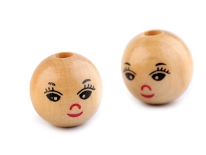 Koraliki drewniane Buźka 18 mm ( 0116 )