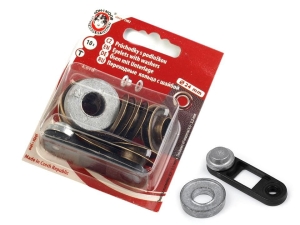 Oczka metalowe wew. 12 mm / zew. 24 mm 10szt. MOSIĄDZ