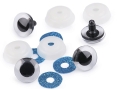 oczy brokatowe 20 mm w kolorze turkusowym do maskotek