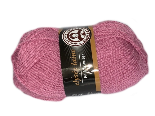 włóczka madame tricote paris o nazwie elysee laine kolor 049 różowy