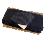 Taśma elastyczna plisowana żorżeta 12 cm ( 1 mb ) Granatowa