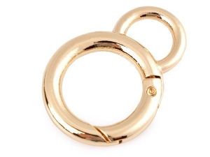 Karabińczyk okrągły 20 mm ( złoty )