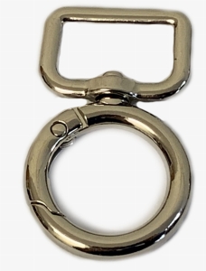 Karabińczyk metalowy C-12 ( Srebrny )