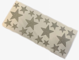 Naklejka gwiazda brokat ( Srebrna )
