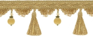 Taśma z chwościkami Bpk - 518 (1mb) Miód