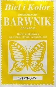 Barwnik do tkanin Motylek (Cytrynowy)