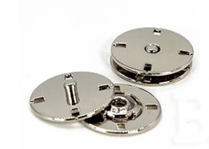 Zatrzaski metalowe / guziki 25 mm ( Srebrne )