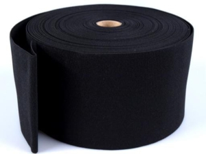 Guma płaska 100 mm (1 mb) Czarna