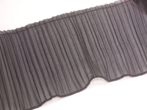 Taśma elastyczna plisowana żorżeta 12 cm ( 1 mb ) Czarna