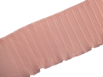 Taśma elastyczna plisowana żorżeta 12 cm ( 1 mb ) Róż