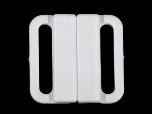 Zapięcie plastikowe do stroju kąpielowego 20 mm BIAŁE