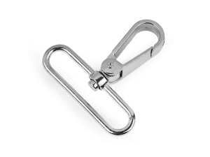 Karabińczyk metalowy 50 mm ( 1 szt ) Srebrny