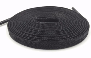 Sznurowadła płaskie bawełniane 110 cm CZARNE