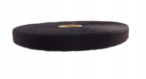 Taśma bawełniana 20 mm ( 50 mb ) CZARNA