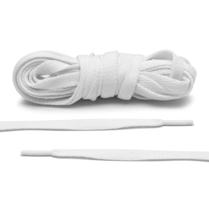 Sznurowadła płaskie bawełniane 150 cm BIAŁE