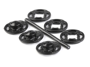Zatrzaski plastikowe nr 3 - 10 mm ( 5 szt ) CZARNE