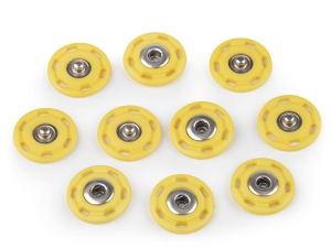 Zatrzaski / guziki plastikowe Ø25 mm ( Żółte )