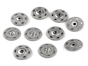 Zatrzaski / guziki plastikowe 25 mm ( Szary )