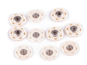 Zatrzaski / guziki plastikowe Ø25 mm ( Krem )