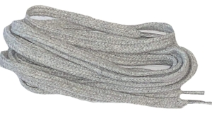 Sznurowadła płaskie bawełniane 90 cm Szare