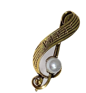 Broszka 8 ( klucz wiolinowy )