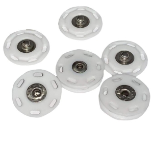 Zatrzaski / guziki plastikowe Ø25 mm ( Białe )