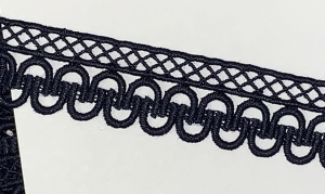 Koronka gipiurowa A 4294 B ( 1 mb ) GRANATOWA