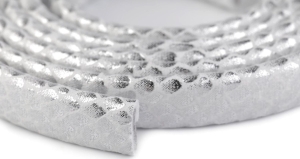 Taśma rzemyk 10 mm (1 mb) SREBRNA