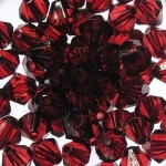 Korale Akrylowe Diamentowe 10mm (14szt) Bordo 