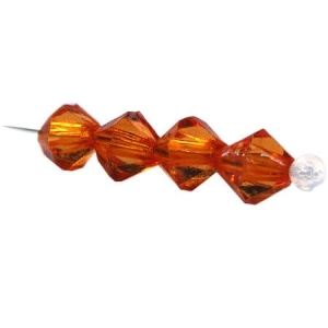 Korale Akrylowe Diamentowe 12mm (10szt) Pomarańcz
