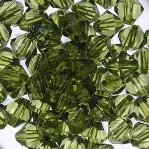 Korale Akrylowe Diamentowe 12mm (10szt) Oliwkowy