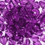 Korale Akrylowe Diamentowe 12mm (10szt) Lawenda