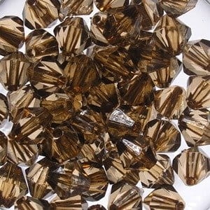 Korale Akrylowe Diamentowe 6mm (50szt) Ciemny Beż