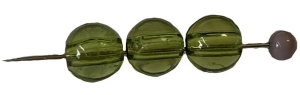 Korale Akrylowe Kula 8mm (20szt) Oliwkowy