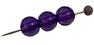 Korale Akrylowe Kula 10mm (14szt) Fiolet