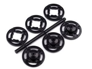 Zatrzaski plastikowe nr 6 - 15 mm ( 1 blister ) CZARNE