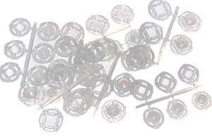 Zatrzaski plastikowe nr 6 - 15 mm ( Przeźroczyste )