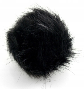 Pompon futerkowy C1 do czapki ( CZARNY )