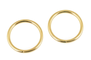 Kółko metalowe złote 35 mm ( 2 szt )