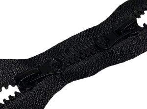 Zamek kostka 5 rozdzielczy dwusuwakowy 75 cm ( CZARNY )