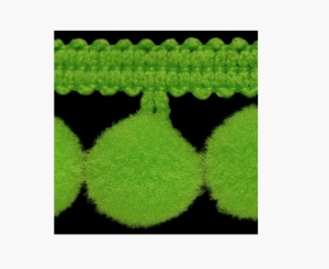 Taśma z Pomponikami Pa 18  (1 mb) Limonka