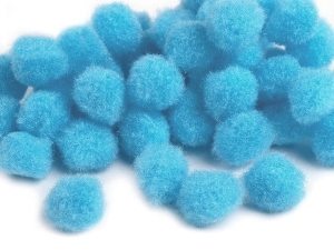 Pompony 11 mm ( 100 szt ) NIEBIESKIE