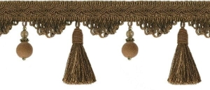 Taśma z chwościkami Bpk - 518 (1mb) J. Brąz