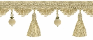 Taśma z chwościkami Bpk - 518 (1mb) Miód Sahara