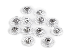 Zatrzaski / zapięcie ozdobne 21 mm ( Przeźroczyste )