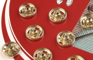 Zatrzaski metalowe nr 1/2 ZŁOTE