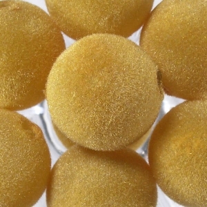 Korale zamszowe 12 mm ( 6szt ) Miodowe